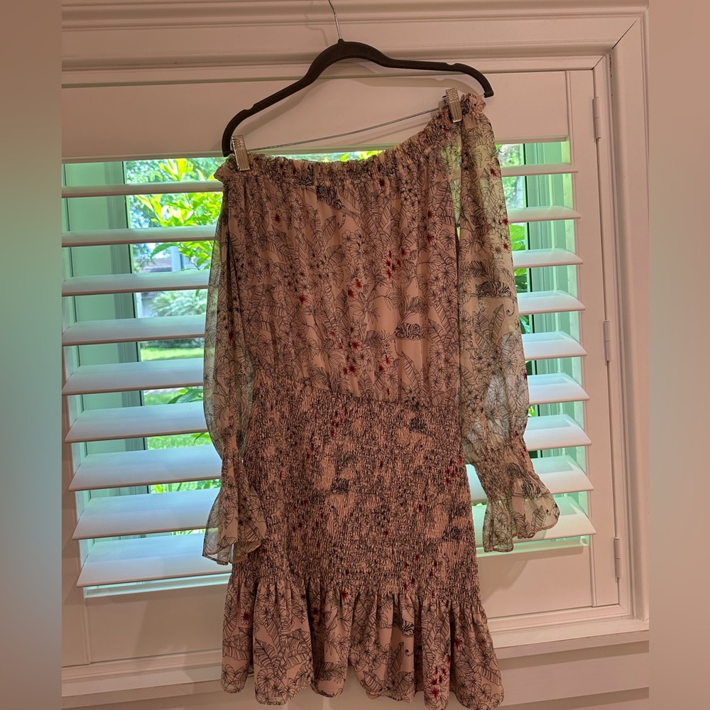 Alexis Floral Ruched Mini Dress